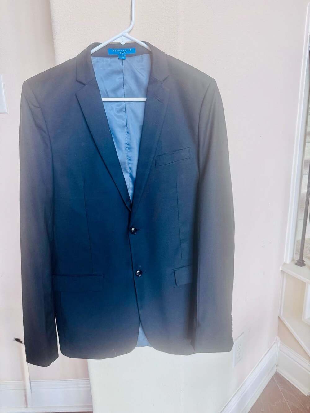 Perry Ellis Boy Suit Jacket Blazer Black Size 20 Style PB363-01